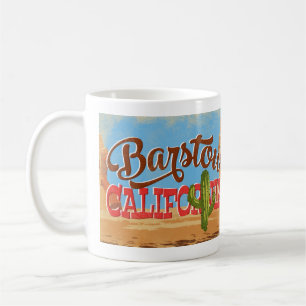 Mug Barstow California Cartoon Desert Retro Travel