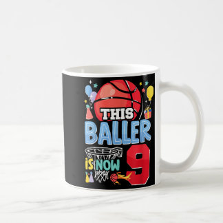 Mug Basball Bball 9e anniversaire Ce basketteur a main