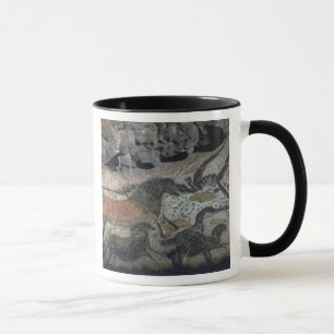 Mug Basculez la peinture d'un taureau et des chevaux,