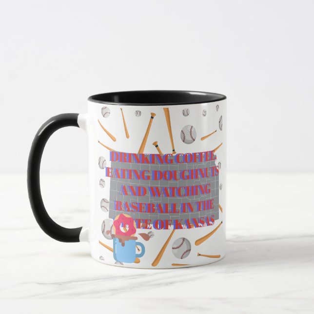 Mug Base-ball, café et beignets au Kansas  (Gauche)
