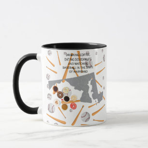 Mug Base-ball, café et beignets dans le Maryland