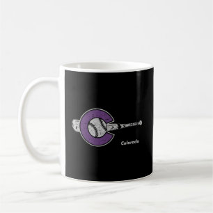 Mug Base-ball du Colorado State Flag and Baseball