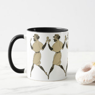 Mug Base-ball sportif vintage, joueur de baseball vict