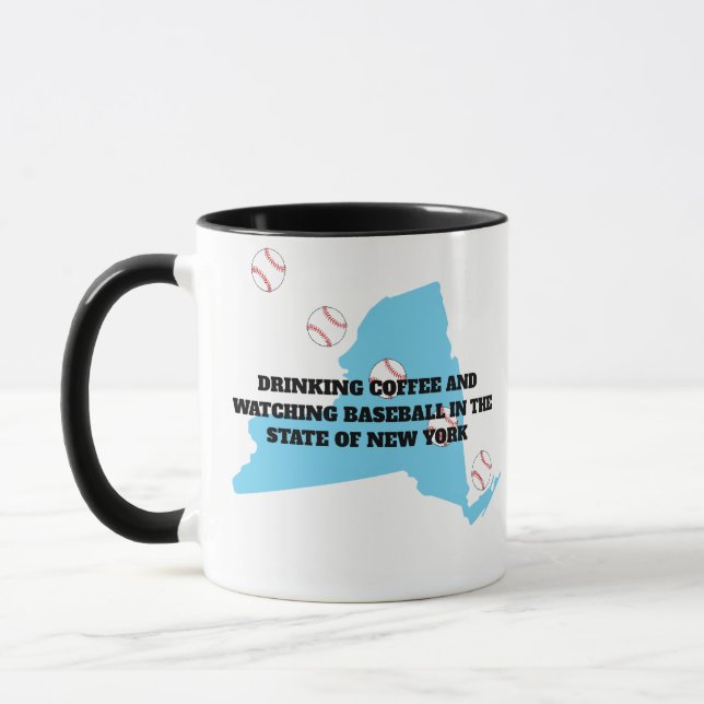 Mug Baseball and Coffee in New York  (Gauche)