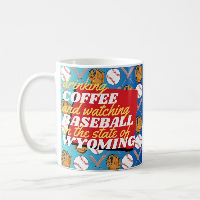 Mug Baseball and Coffee in Wyoming  (Gauche)
