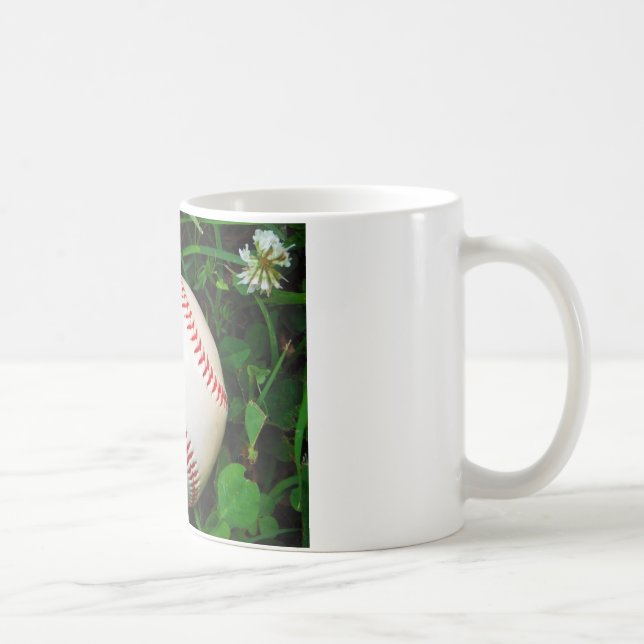 Mug Baseball blanc avec points rouges (Droite)