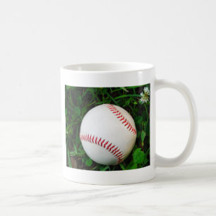 Mug Baseball blanc avec points rouges