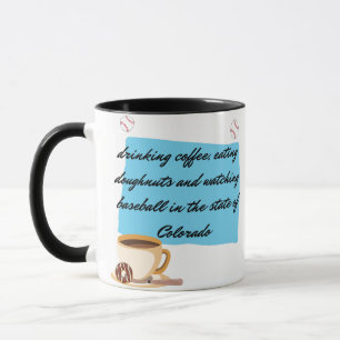 Mug Baseball, café et beignets au Colorado