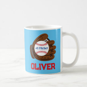 Mug Baseball de Pitcher Boy #1 personnalisé