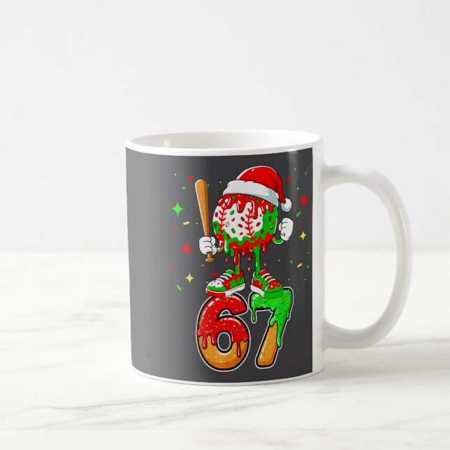Mug Baseball Dégoulinade Numéro 67 Mème Crème Glacée D (Droite)