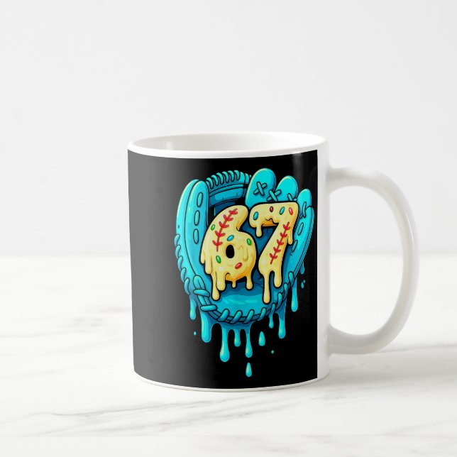 Mug Baseball Drip 6 7 Numéro 67 Six Sept Mème Hommes B (Droite)