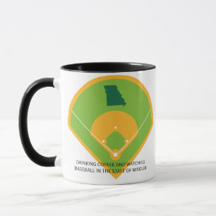 Mug Baseball et café dans le Missouri