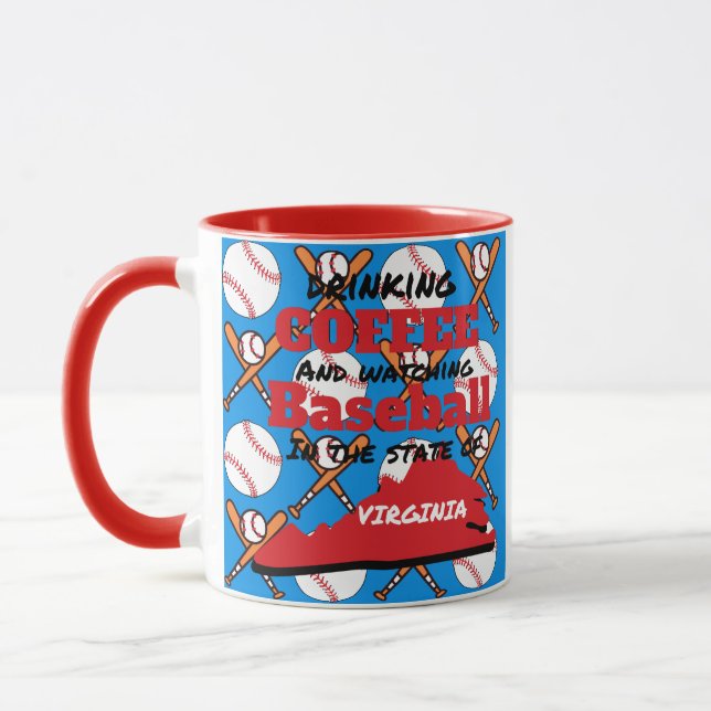 Mug Baseball et café en Virginie  (Gauche)