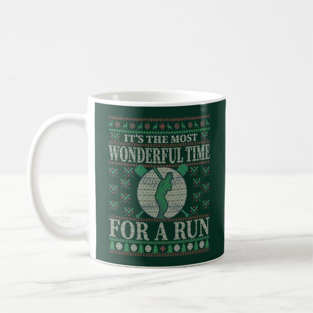 MUG BASEBALL FUNNY NOËL CITE UN PEU PLUS DOUX (Gauche)
