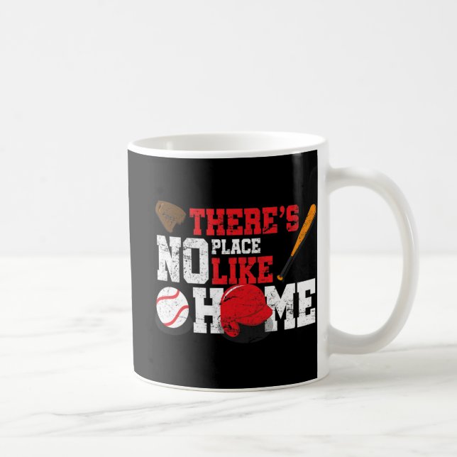Mug Baseball Il n'y a pas d'endroit comme la maison Ba (Droite)