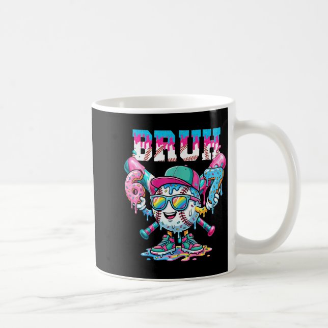 Mug Baseball Six Seven 67 6 7 Mème Drôle Garçons Crème (Droite)