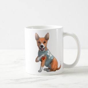 Mug Basenji I Love Maman Tattoo Chien Chemise Fantasti