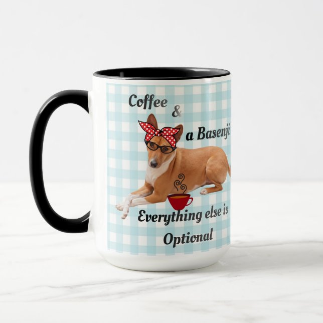 Mug Basenji & Maman Chien Café  (Gauche)