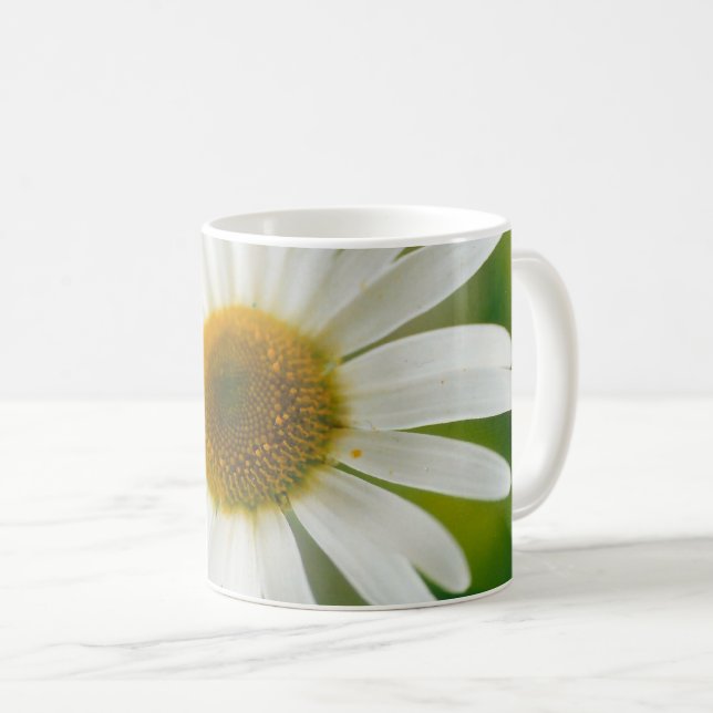 Mug Basière oculaire blanche - Leucanthemum vulgare (Devant droit)