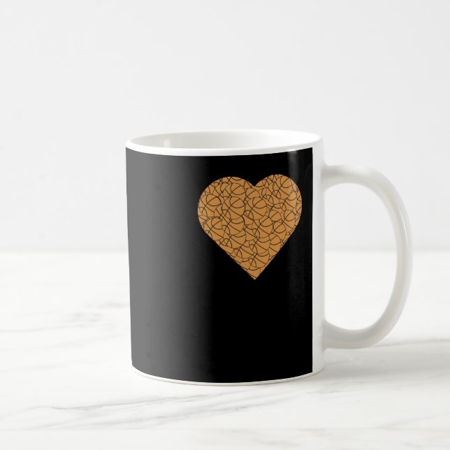 Mug Basket-ball Coeur Love Design (Droite)