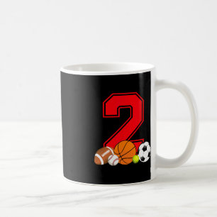 Mug Basket-ball de baseball de 2 ans Bir de baseball