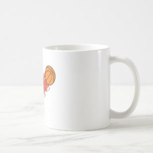 Mug basket-ball en feu