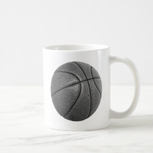 Mug Basket-ball en niveaux de gris