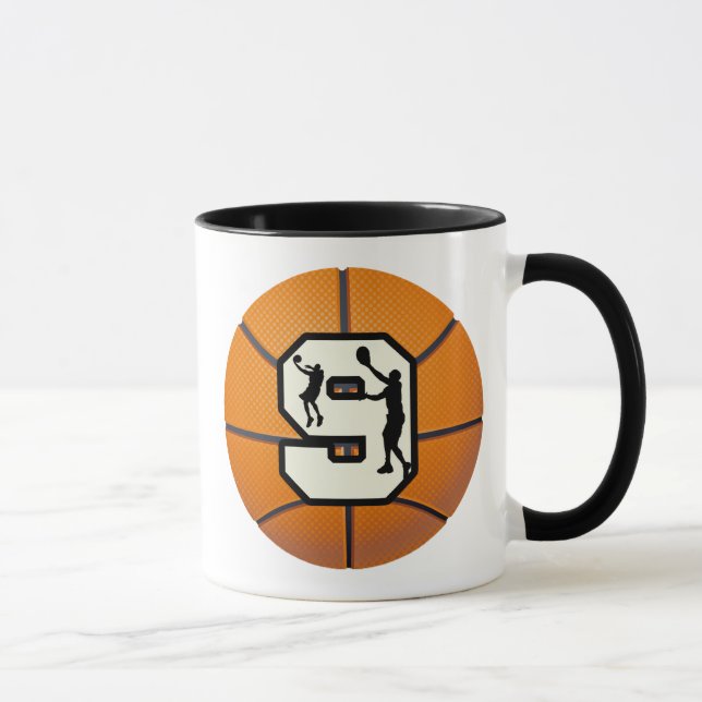 Mug Basket-ball et joueur du numéro 9 (Droite)