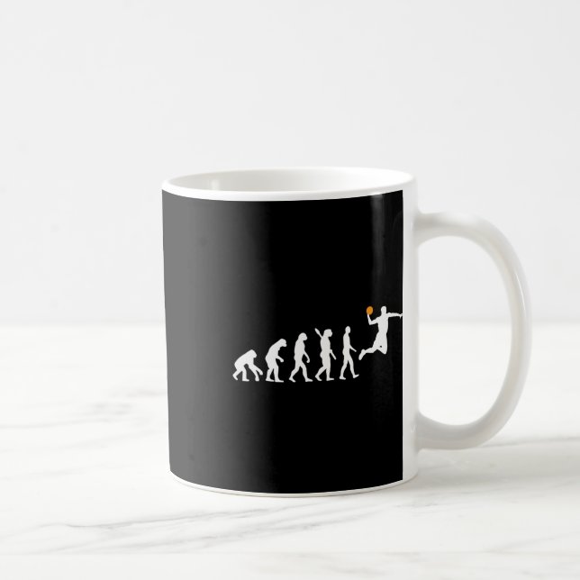 Mug Basket-ball - Évolution humaine Darwin (Droite)