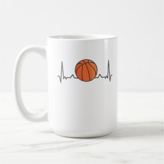 Mug Basket-ball Heartbeat cadeaux sportifs
