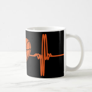 Mug Basket-ball Heartbeat Sport Motive
