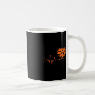 Mug Basket-ball Heartbeat Sport Motive