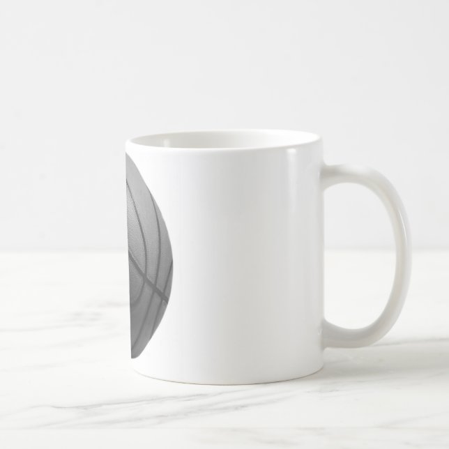 Mug Basket-ball noir et blanc (Droite)
