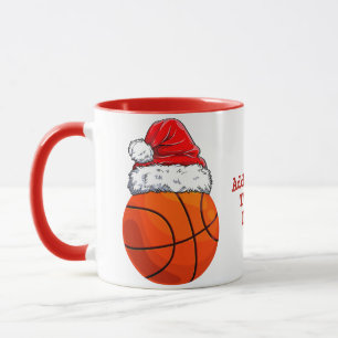 Mug Basket-ball Santa Hat Noël fête
