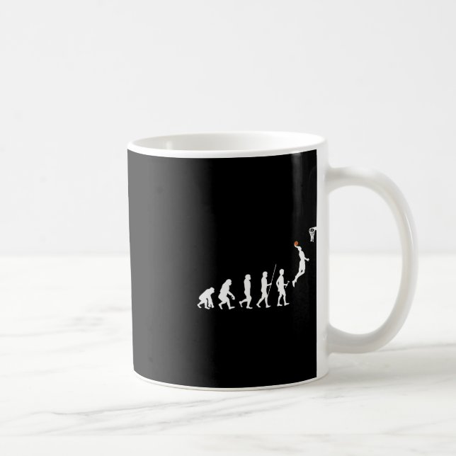 Mug Basket-ball sur l'évolution humaine (Droite)