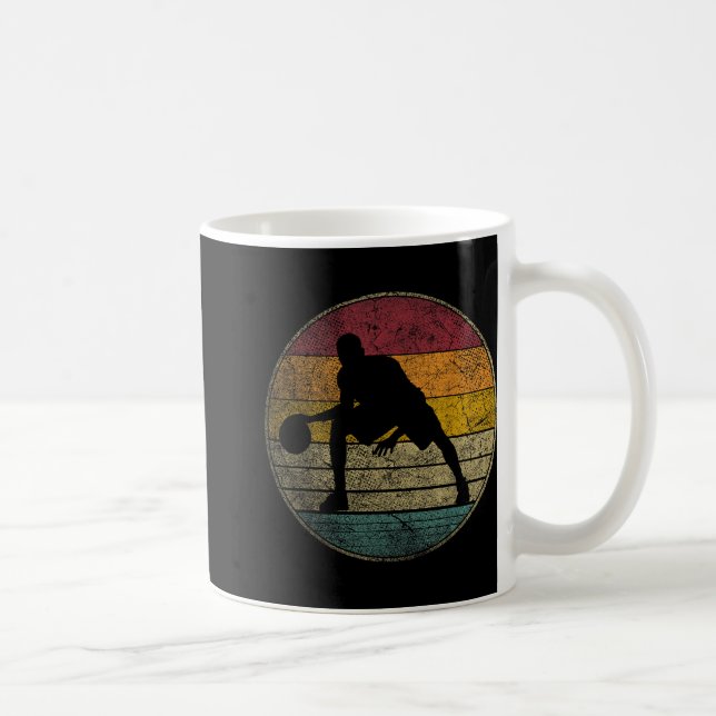 Mug Basket-ball - Vintage - Cool graphique rétro (Droite)