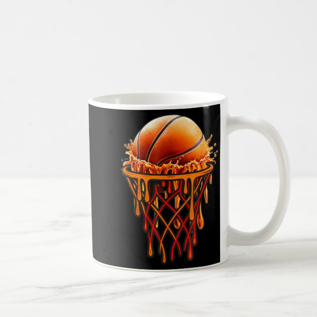 Mug Basketball Drip Graphic, Basketball Funny Bruh Gif (Droite)