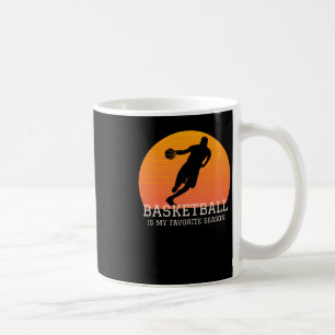 Mug Basketball Est Mon Favori Saison Retro Sunset
