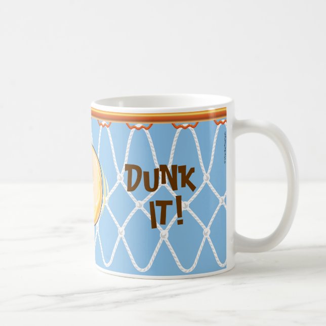Mug Basketball Hoop Net_blue_Donut Dunk It! (Droite)