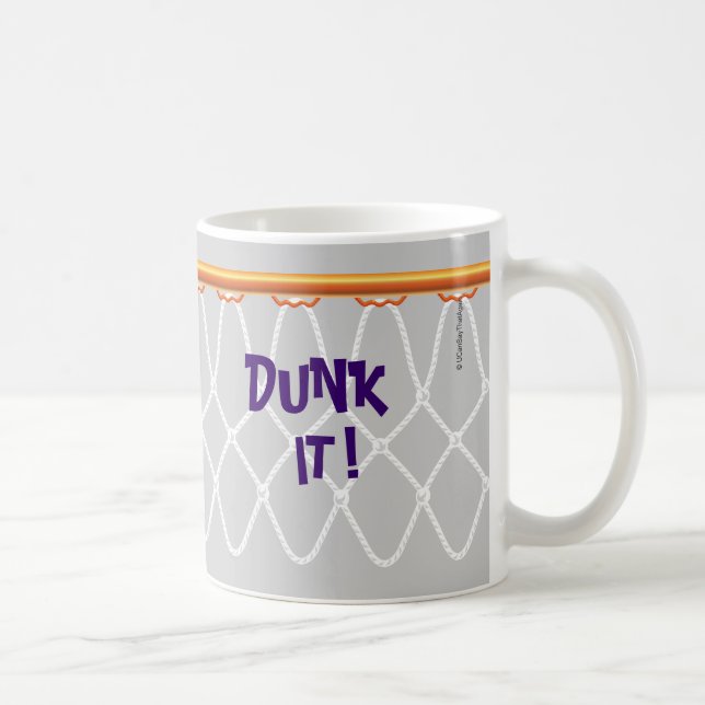 Mug Basketball Hoop Net_Dunk it!_on gris (Droite)