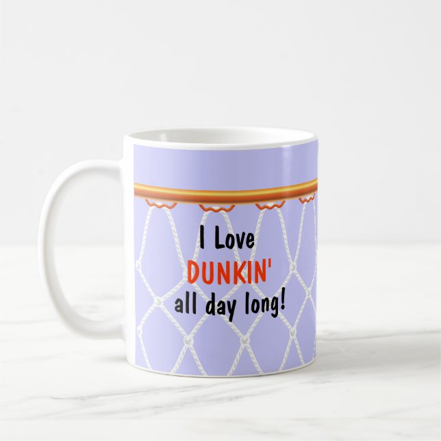 Mug Basketball Hoop Net_I Love Dunkin'_lavender (Gauche)