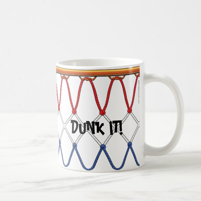 Mug Basketball Hoop Net_red white blue_Dunk It (Droite)
