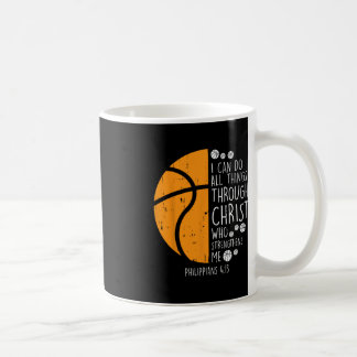 Mug Basketball je peux faire des choses Bible Verse Di