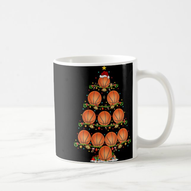 Mug Basketball Lights Xmas Santa Basketball Christmas  (Droite)