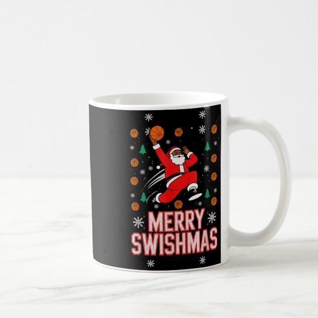 Mug Basketball Shirt Boys Christmas Pajamas Merry Swis (Droite)