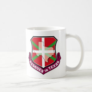 Mug Basques dans le Texas, manteau d'Ikurriña des bra