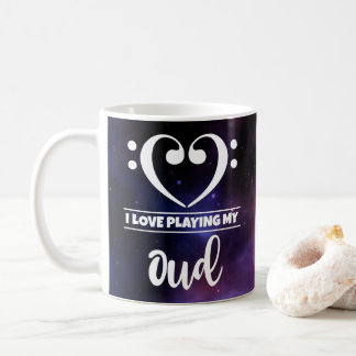 Mug Bass Clef Coeur pourpre Nebula Love Oud