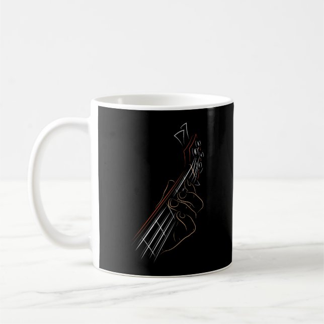 Mug Bass Guitar Player Music Guitarist Musician Rock (Gauche)