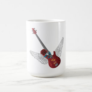 Mug Bass Rock and Roll Angel