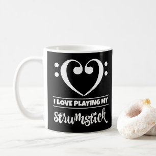 Mug Basse Clef Coeur J'Aime Jouer Mon Strumstick